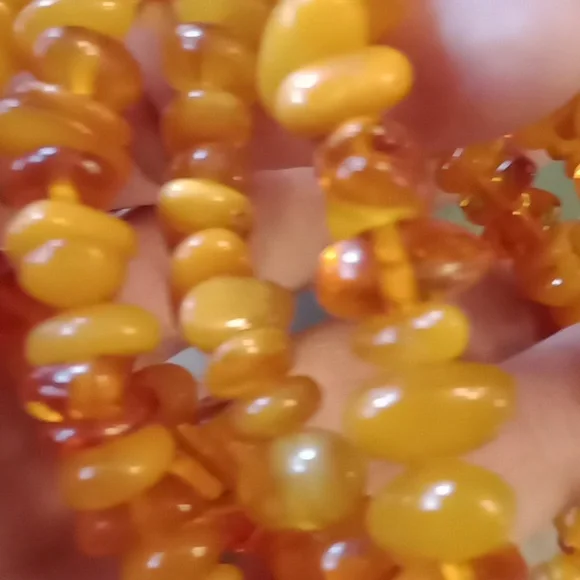 Authentic Vintage Baltic Amber Necklace #840 - Picture 9 of 14